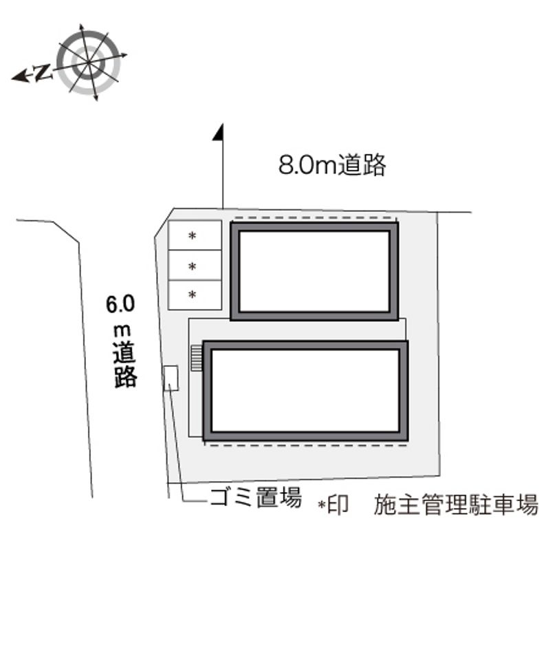 レオパレスグリーンヒルズライフ 配置図