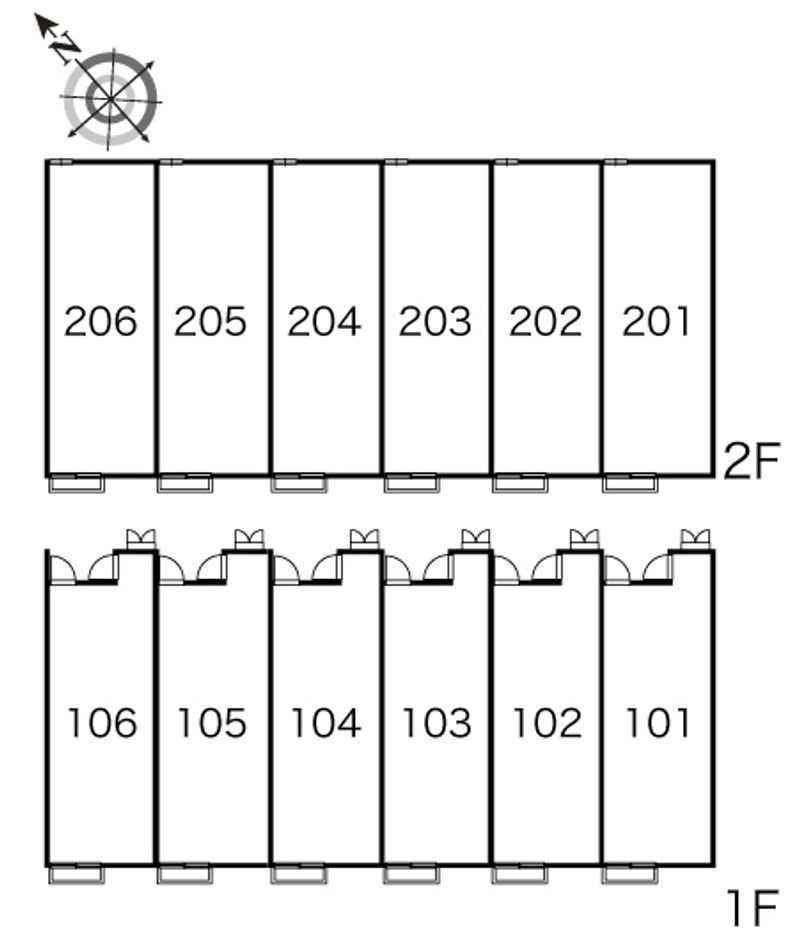 レオパレスくつろぎ 間取配置図