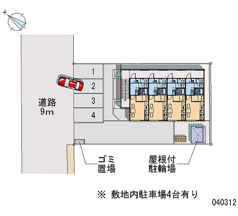 レオパレス岩見沢 区画図