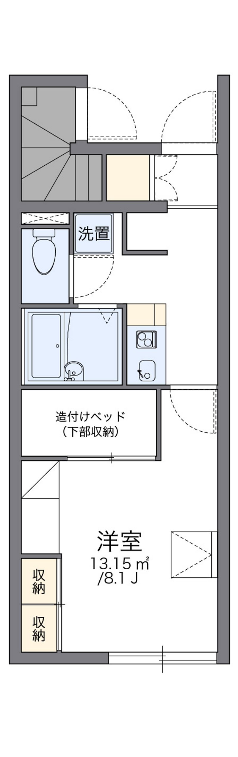 レオパレスサウスランド 間取図