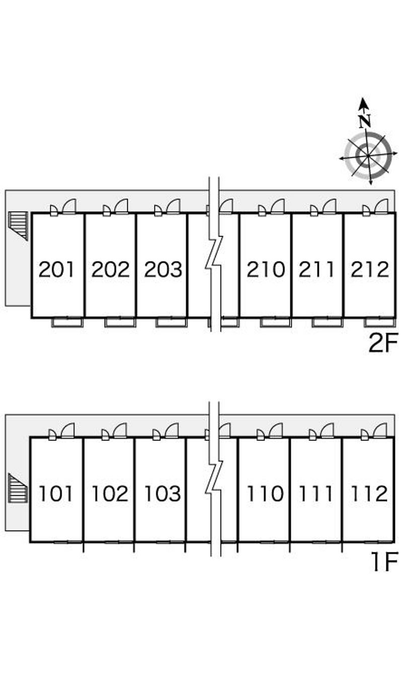 レオパレス千成Ⅰ 間取配置図