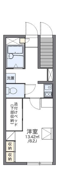 レオパレスタートル 間取り図