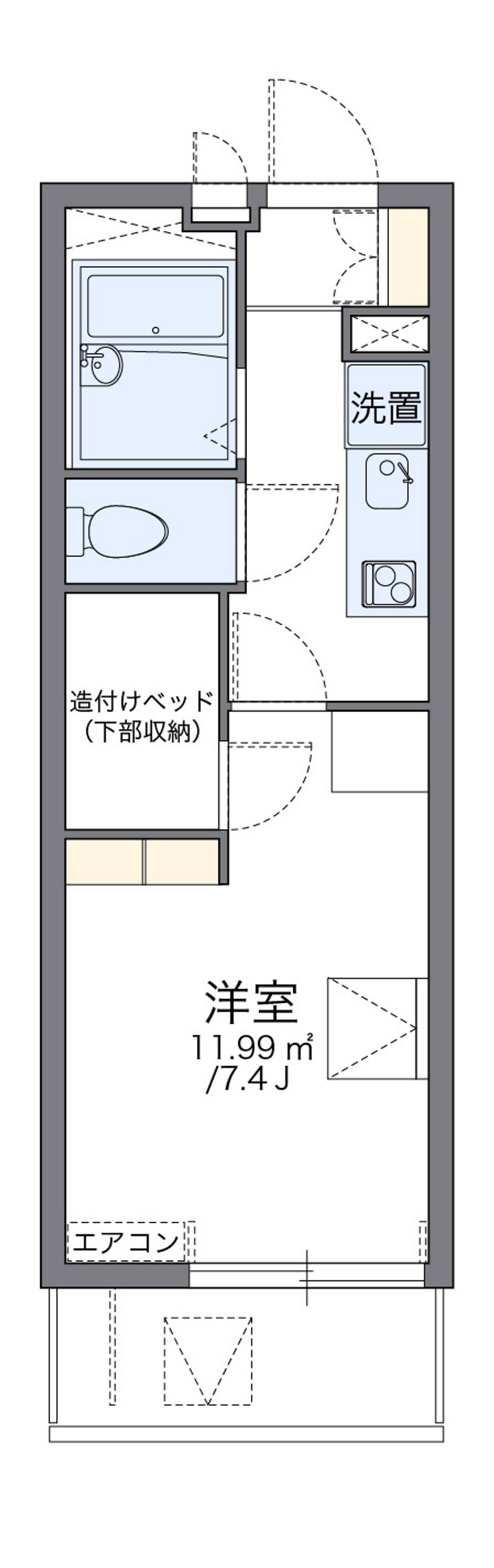 レオパレス稲毛海岸 間取図