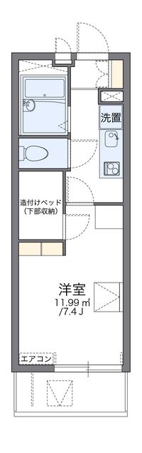 レオパレス稲毛海岸 間取り図