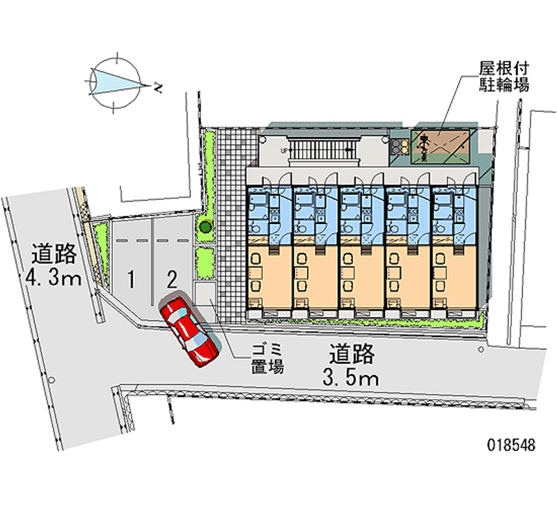 18548 Monthly parking lot