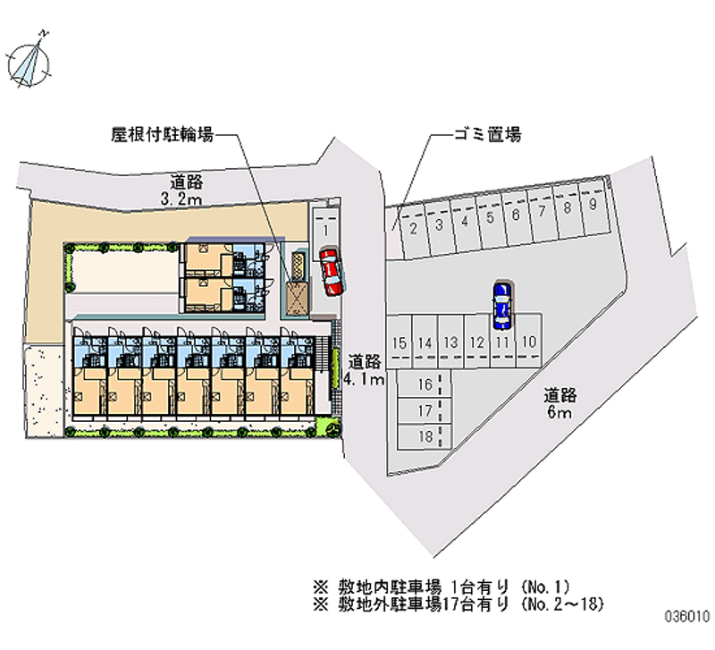 レオパレス桃ヶ台 月極駐車場