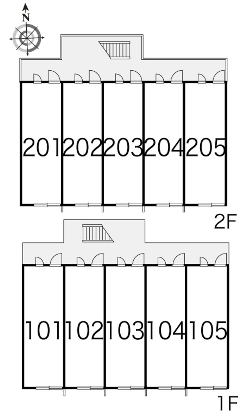 レオパレスアルカンシエル 間取配置図