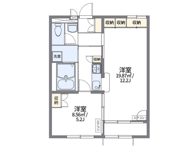 レオパレス清知 間取図