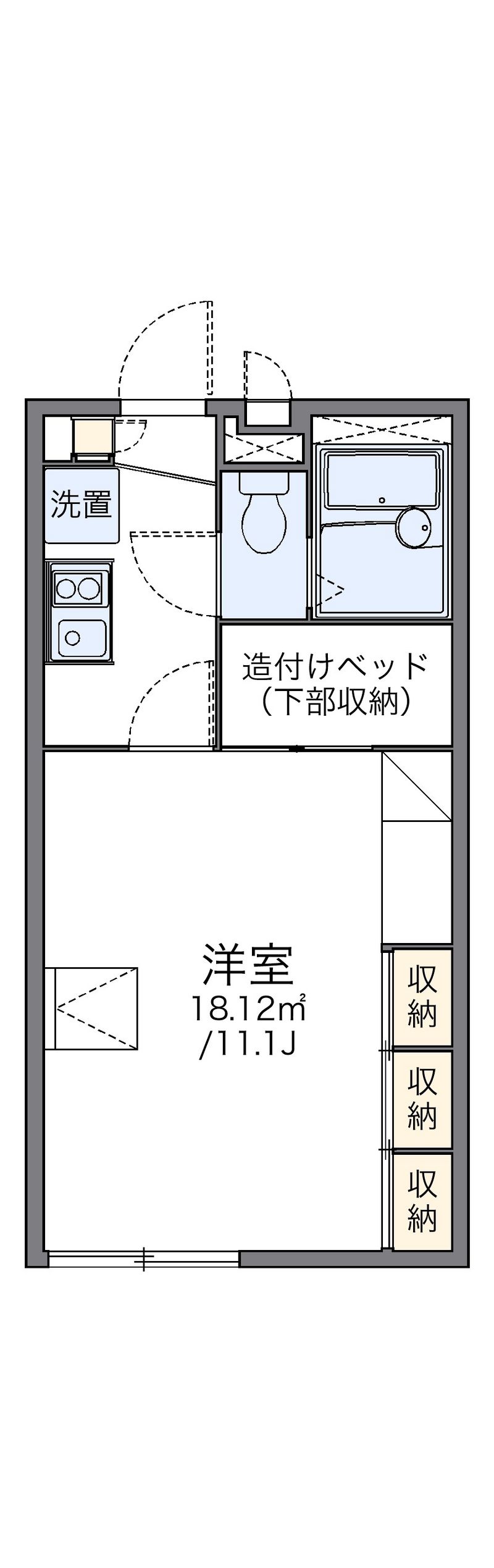 レオパレスＭ　Ｎ　Ⅱ 間取図