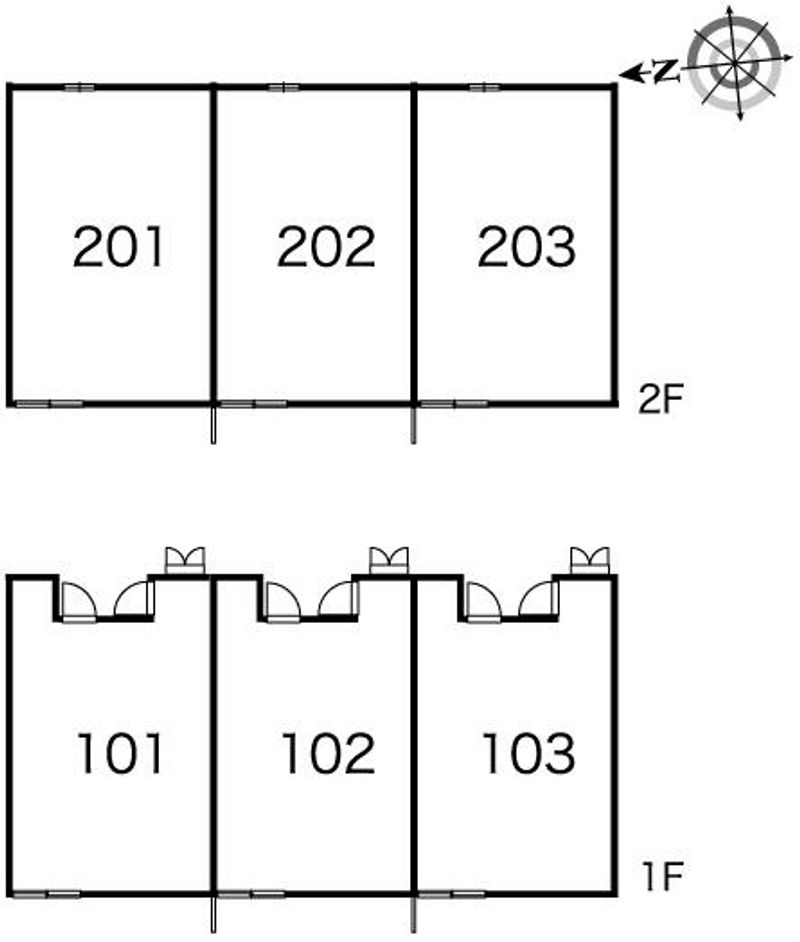 レオパレス富の中 間取り配置図