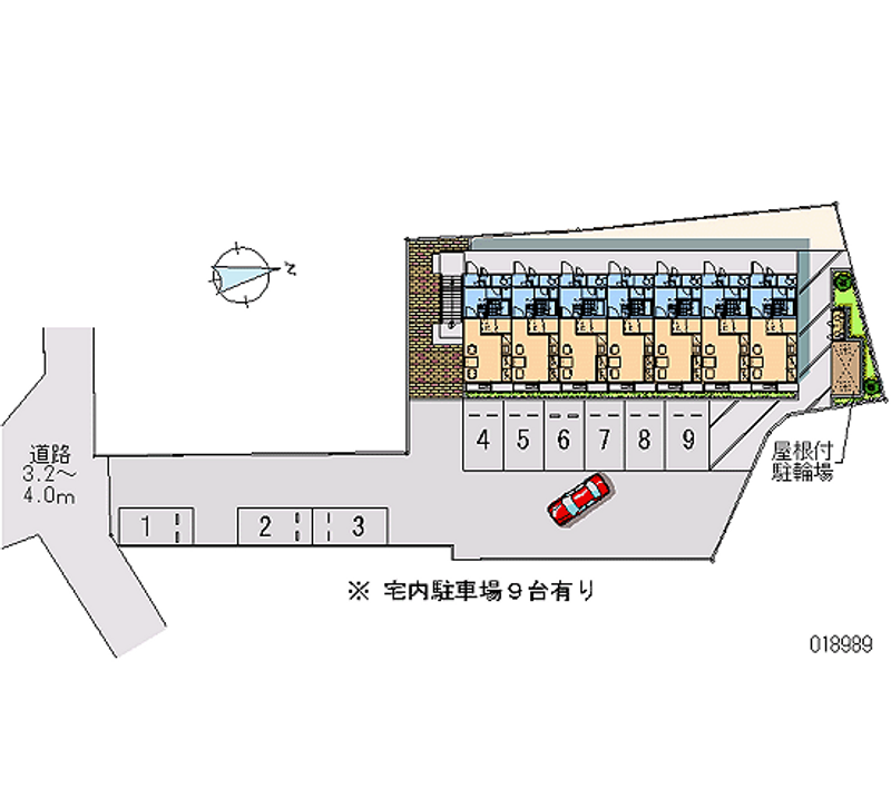 レオパレス樹 月極駐車場