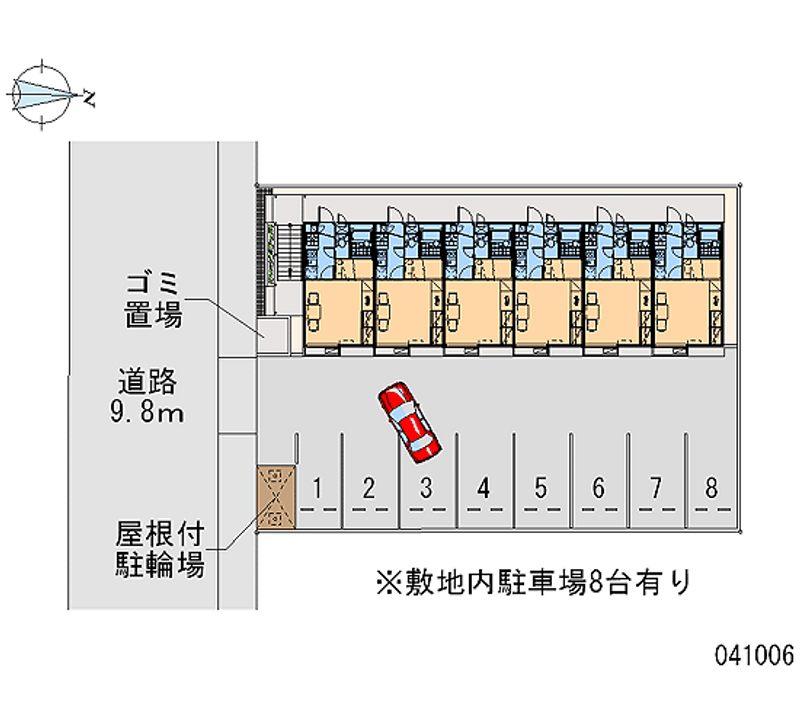 レオパレス中味鋺 月極駐車場