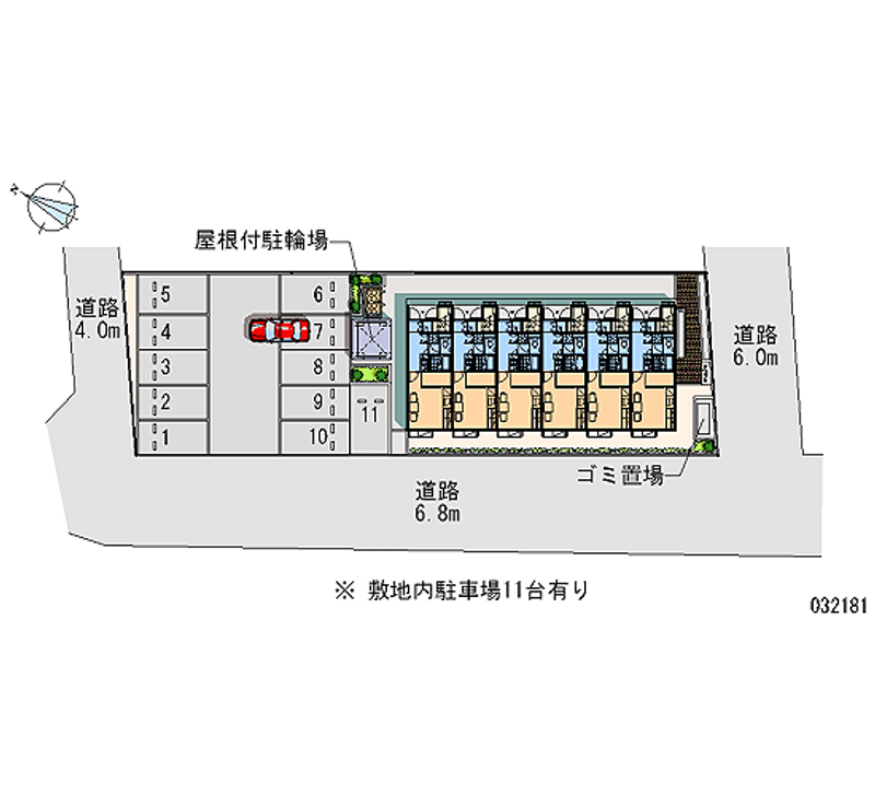 レオパレスロハス　Ｃ 月極駐車場