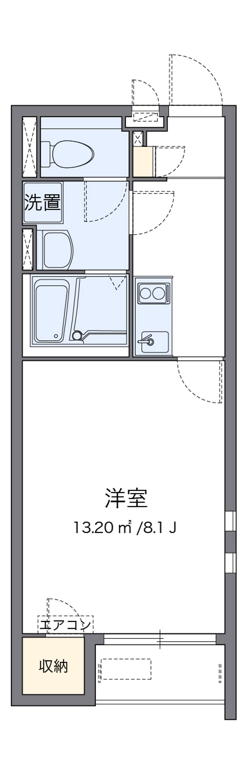 クレイノハイム　ルーエ 間取図
