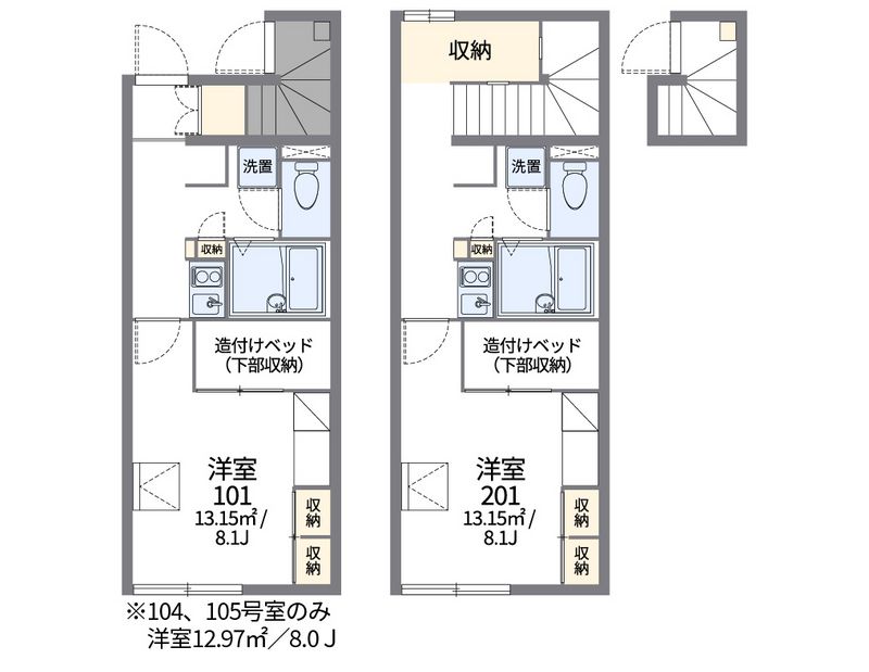 レオパレスＲＵＨＥＮ　ＨＥＩＭ 間取図