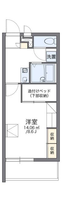 レオパレス高岡Ⅰ 間取り図