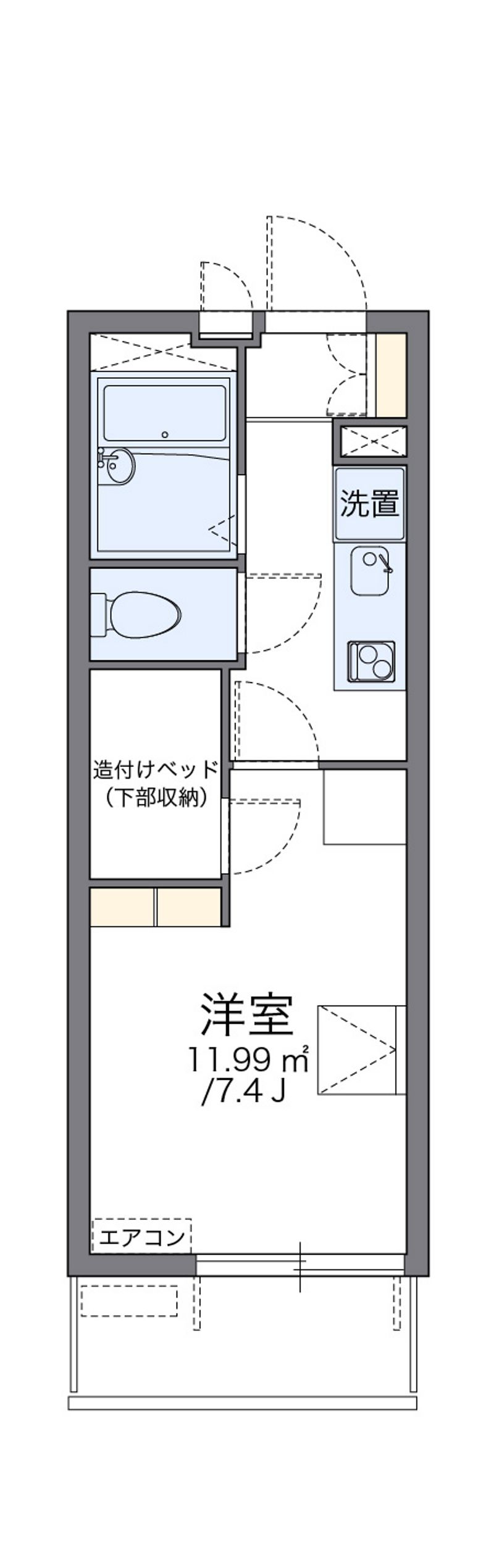 レオパレスゆきⅡ 間取図