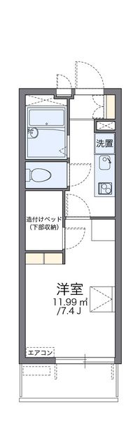 レオパレスゆきⅡ 間取り図