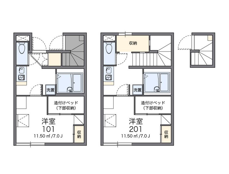 レオパレス陽菜ハイツ 間取図