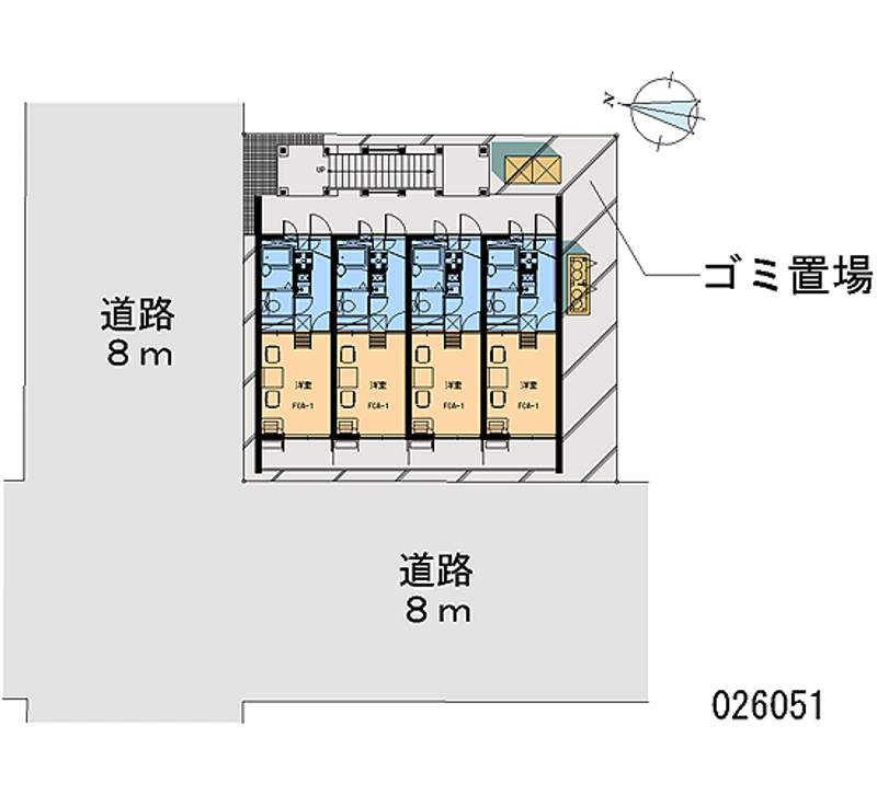 レオパレスＡＳＡＨＩ 区画図