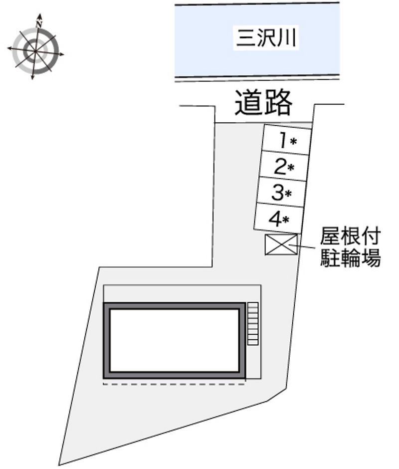 レオパレスパピー北浦Ⅱ 配置図