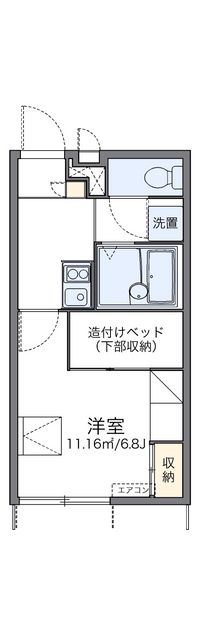 レオパレスサザンガーデン寺田Ⅱ 間取り図