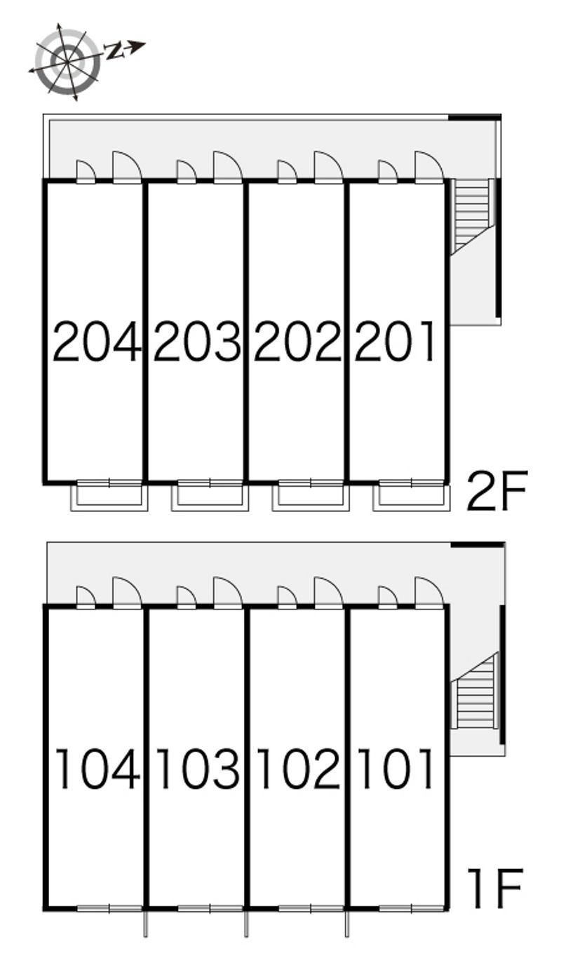 レオパレス久万ノ台 間取配置図