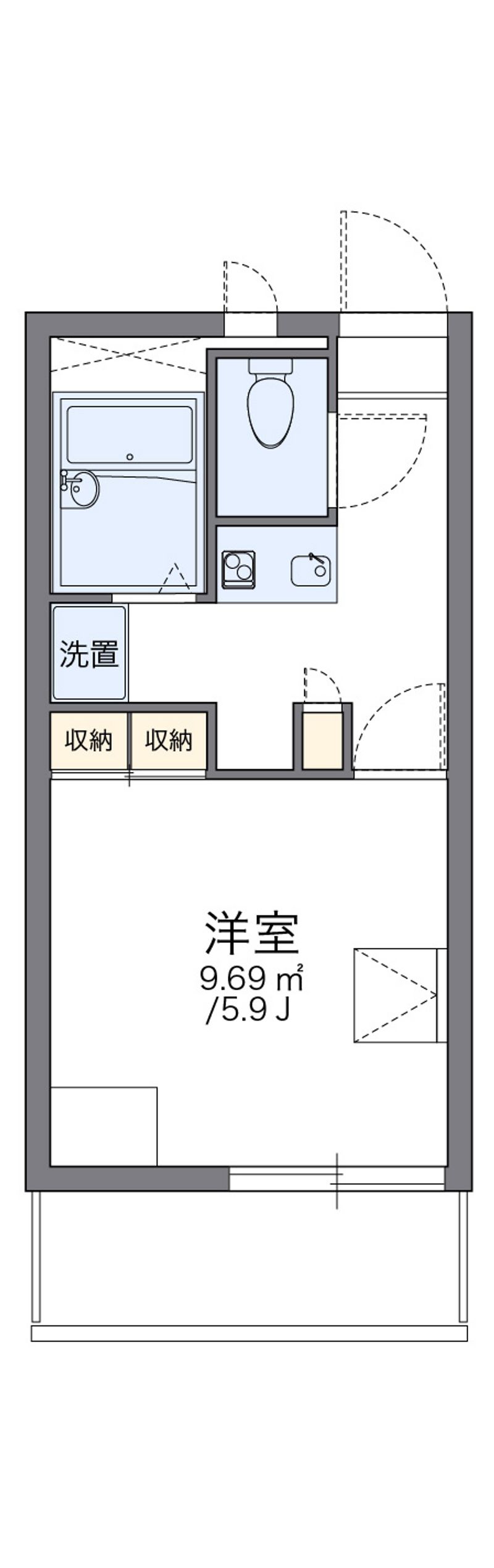 レオパレスゴールドクレスト 間取図