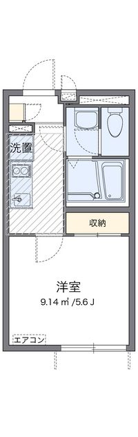 クレイノハイブリッジときわ通り 間取り図