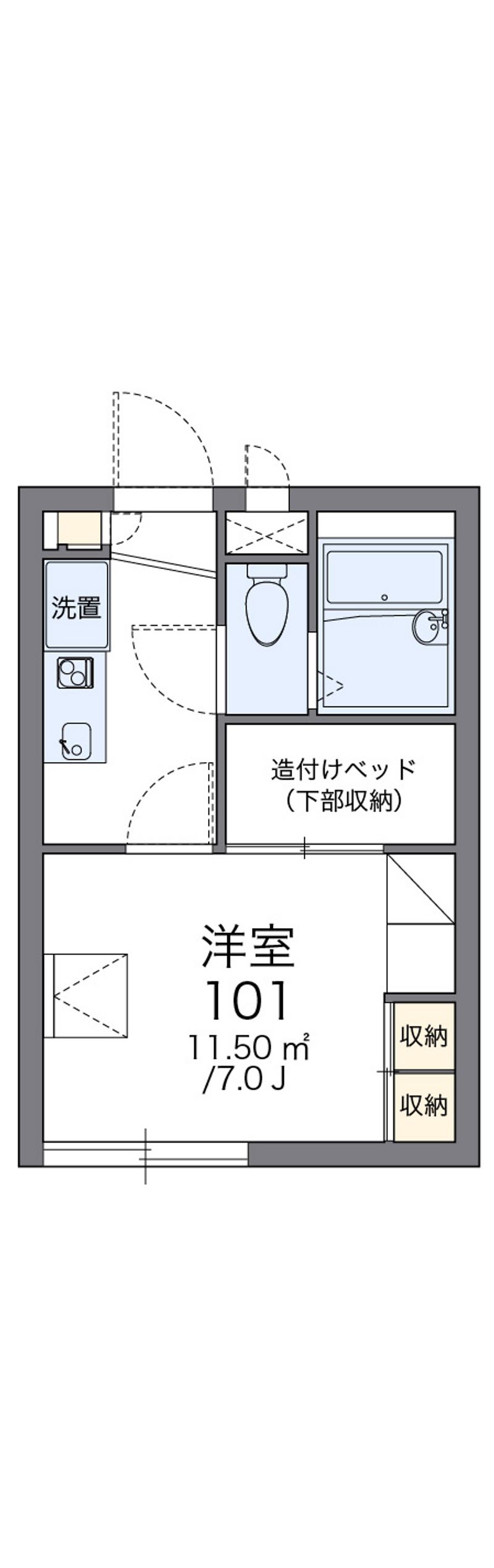 レオパレスＮＡＴＳＵ 間取図