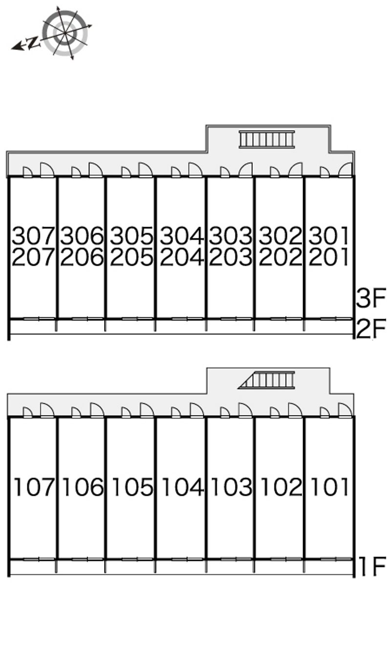 レオパレス八事 間取配置図
