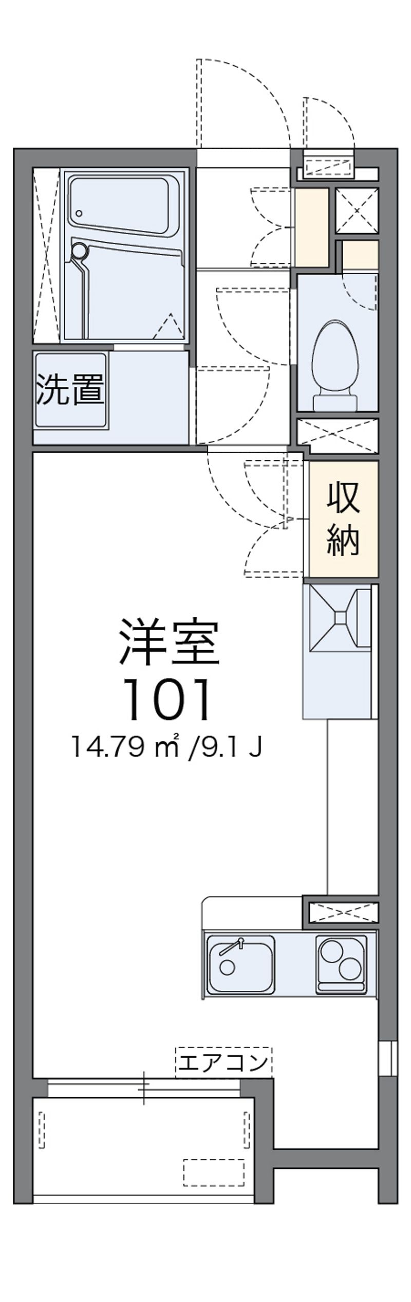 レオネクストスマイルスクエア 間取図