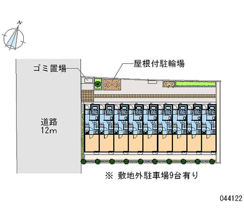 44122 bãi đậu xe hàng tháng