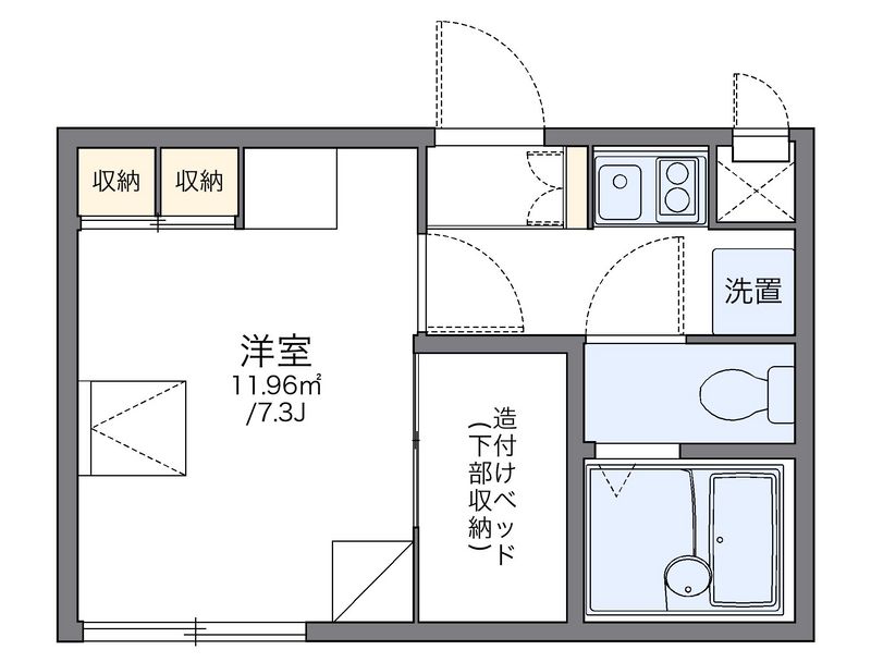 レオパレスパーク３ 間取図