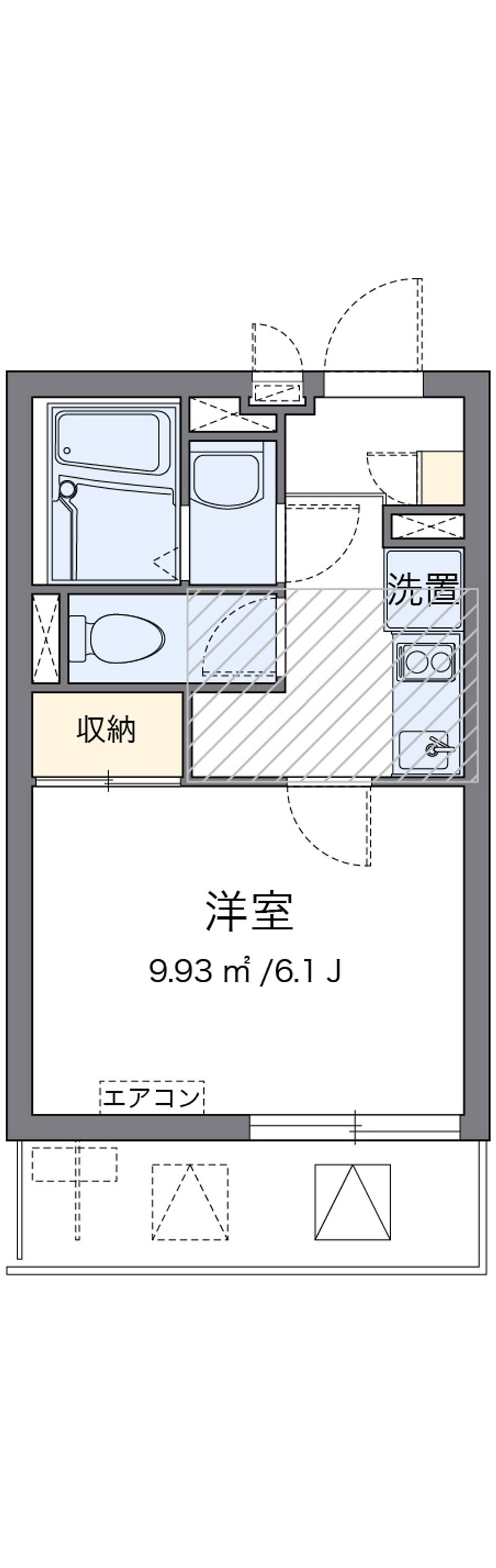 クレイノＣＯＬＺＡ 間取図