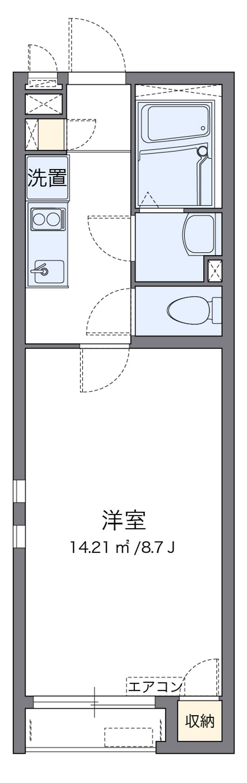 クレイノジュネス南栗原 間取図