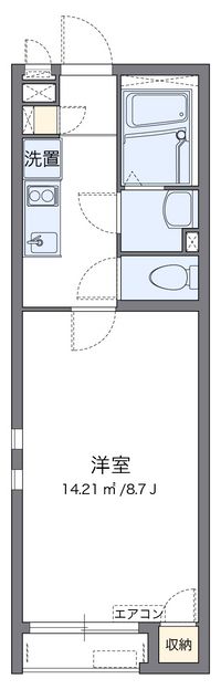 クレイノジュネス南栗原 間取り図