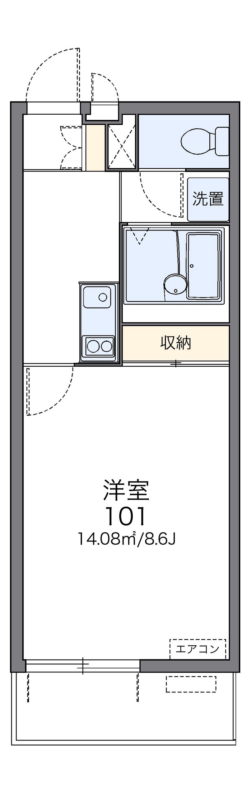 レオネクストＫＡＺＵ 間取図