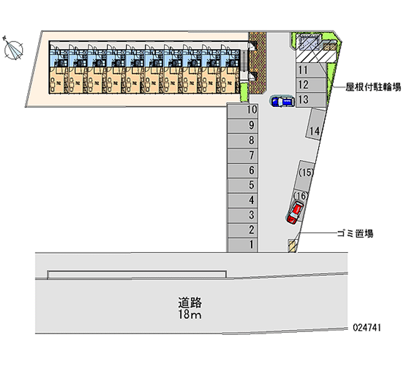 24741 Monthly parking lot