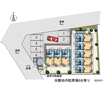 レオパレスこもれび 月極駐車場