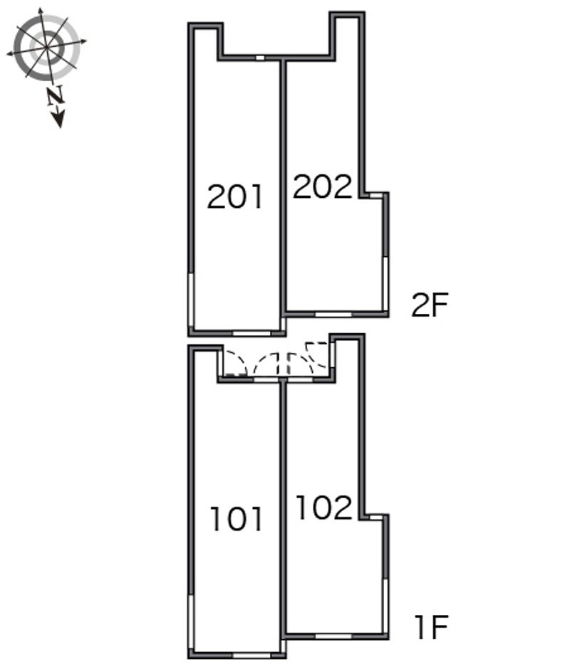クレイノ５＆５　Ⅲ 間取配置図