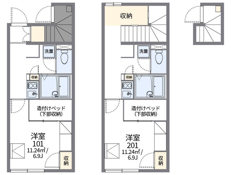 レオパレスラヴィー 間取図
