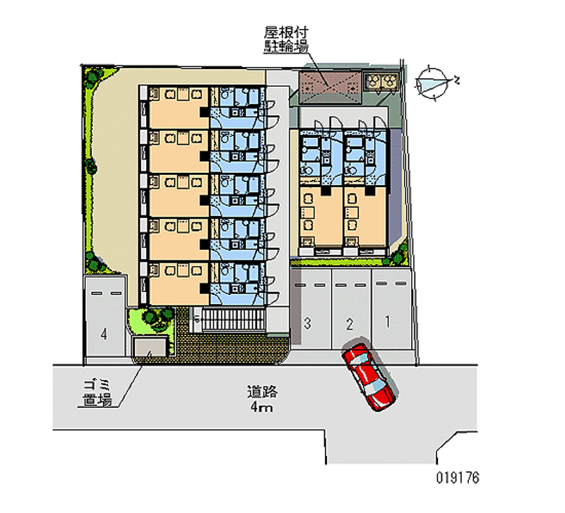 レオパレス寿庵 月極駐車場