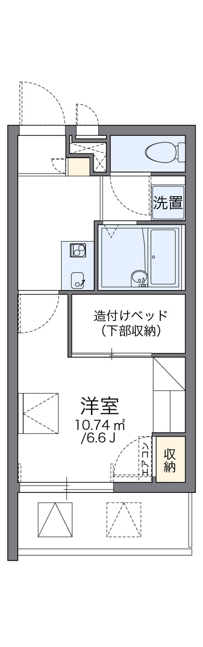 レオパレスベルローズ 間取り