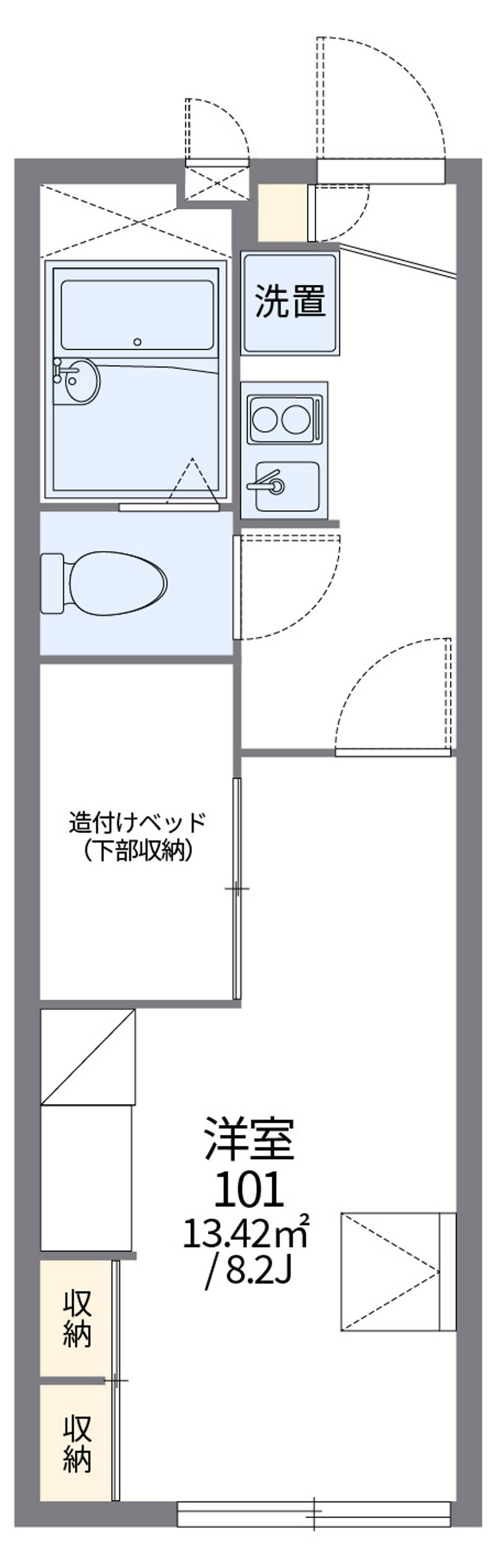 レオパレス嘉美 間取図