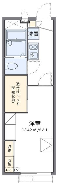 レオパレス大谷静岡大学前Ⅱ 間取図