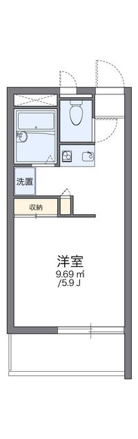 レオパレスけやき 間取り図