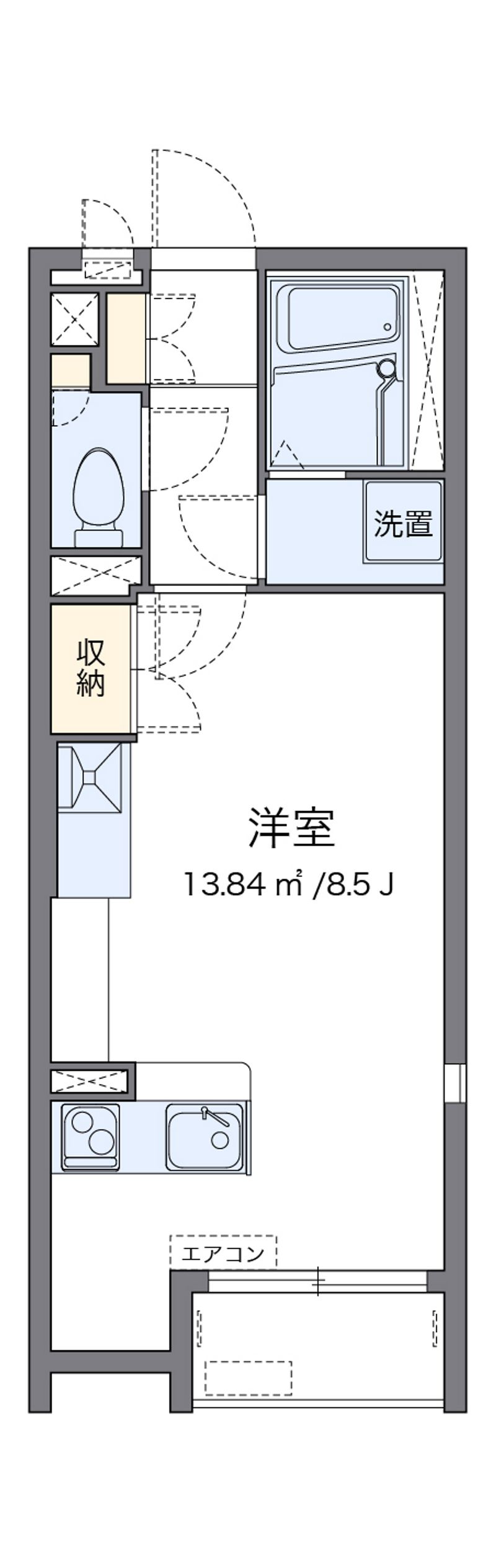 ミランダＳｏｕｔｈ　Ｖｉｅｗ 間取図