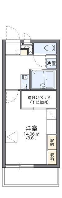 レオパレス明和 間取り図