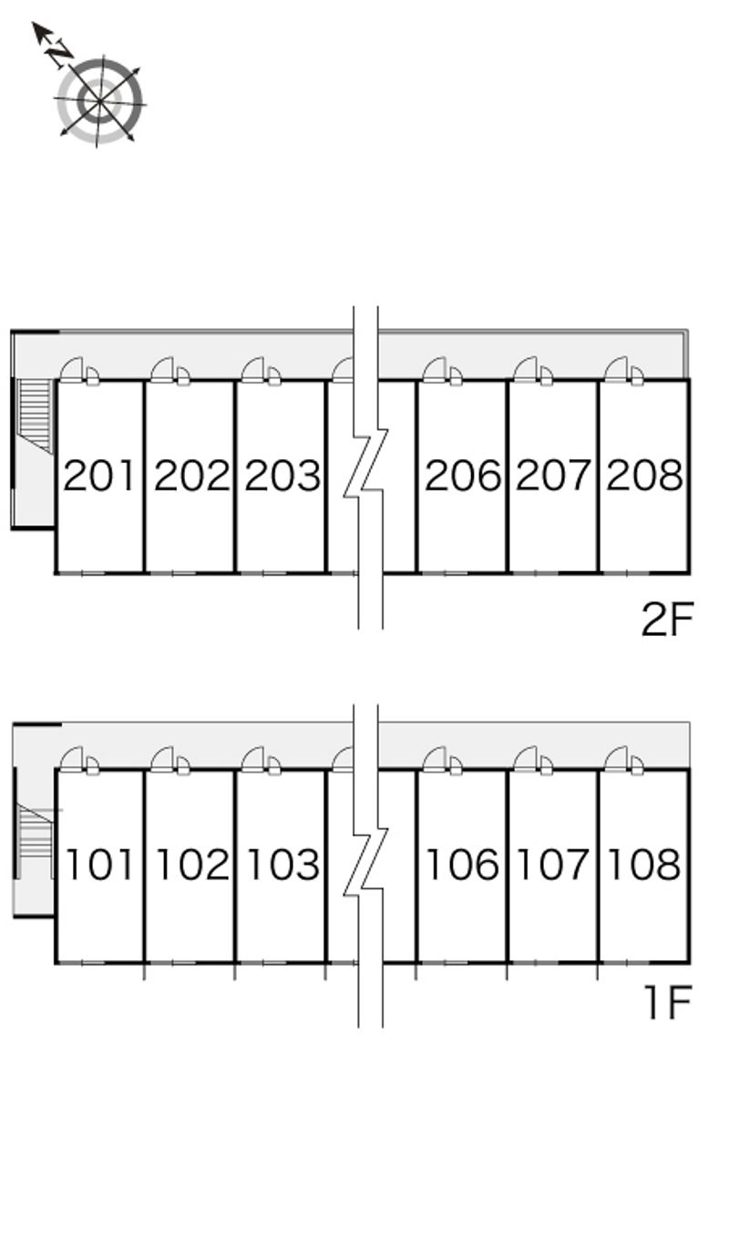 レオパレスエレガンス 間取配置図
